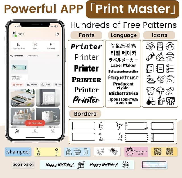 Thumbnail 4 de Phomemo D30 Etikettendrucker für Thermo-Etiketten