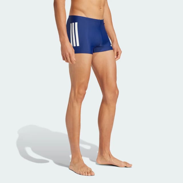 Detalle de Adidas Bañador bóxer 2-Inch 3 bandas azul