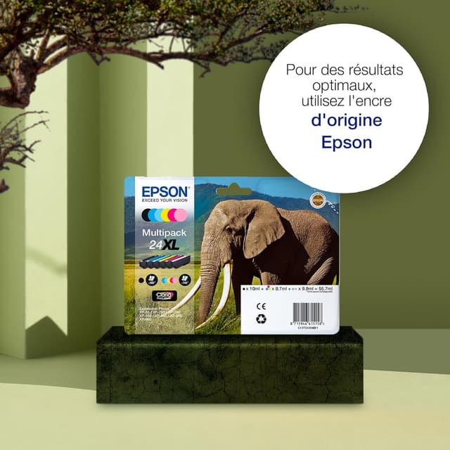 Thumbnail 2 de Epson EasyMail 24XL Eléphant Cartouches d'encre