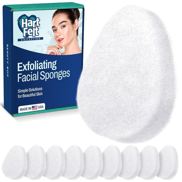 Detalle de HartFelt Regular Exfoliating Facial Sponge 10-pack