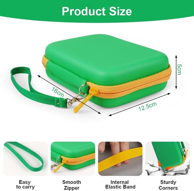 Detalle de Aolso Borsa da trasporto UNO per carte UNO Flip: custodia impermeabile e resistente (verde)