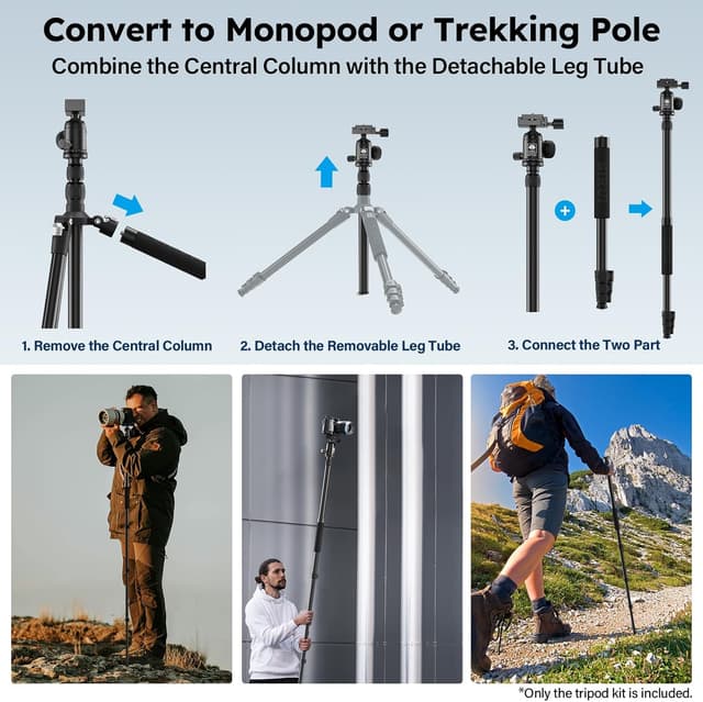 Detalle 2 de Sirui APT-02 2-in-1 Stativ 200 cm