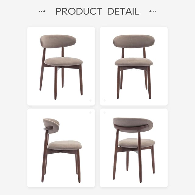 Detalle 2 de COLAMY dining chairs set with 125 kg