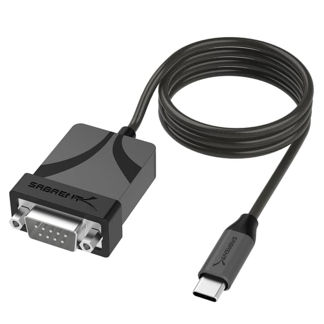 Detalle de Sabent USB-C to DB9 RS-232 Adapter CB-D9C3