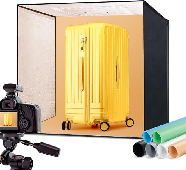 Imagen de RALENO Fotobox 60x60 cm Lichtbox für Produktfotos en OfertitasTOP