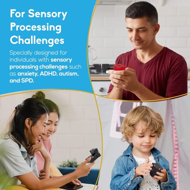 Detalle de PILPOC theFube Infinity Cube (Aluminum) Fidget Toy for Adults with Case — Black