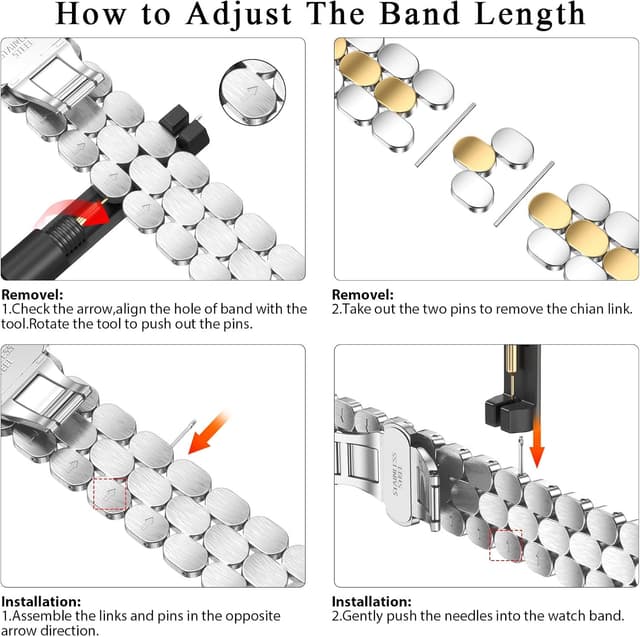 Detalle de V.R.HOPE Slim Stainless Steel Strap