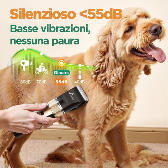Thumbnail 2 de Gimars Silenzioso Tosatrice per Cani Professionale
