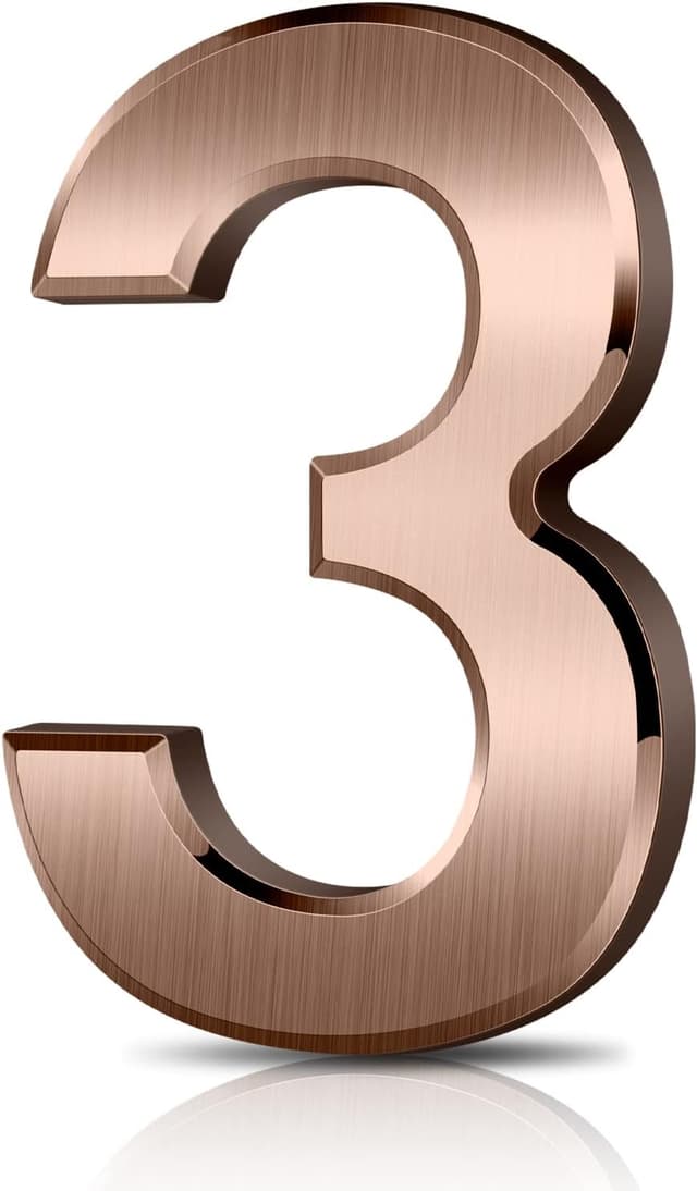 Detalle de Vicloon Numero Civico 7,5 cm Segnale ABS 3D