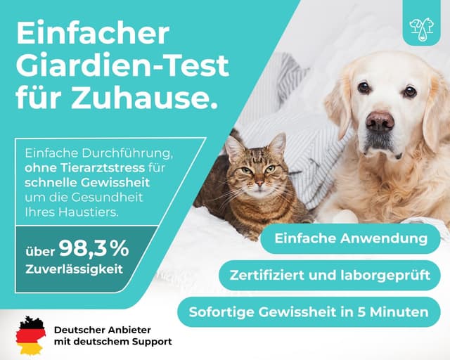 Detalle 2 de Giardien Schnelltest 2x für Hund & Katze
