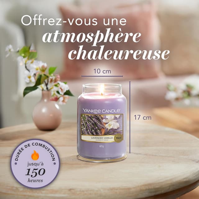 Detalle 1 de Yankee Candle Lavande et vanille 150 h 🕯