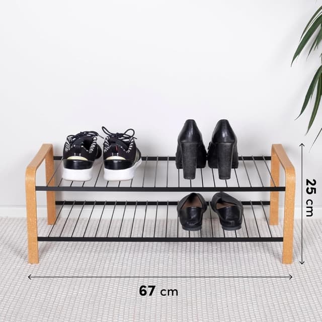 Detalle 2 de LM 391 Schuhregal aus Öko-Holz mit 670 mm