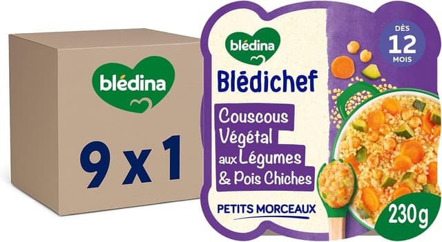 Imagen de Blédina Blédichef Couscous végétal 12 mois 🥣 en OfertitasTOP