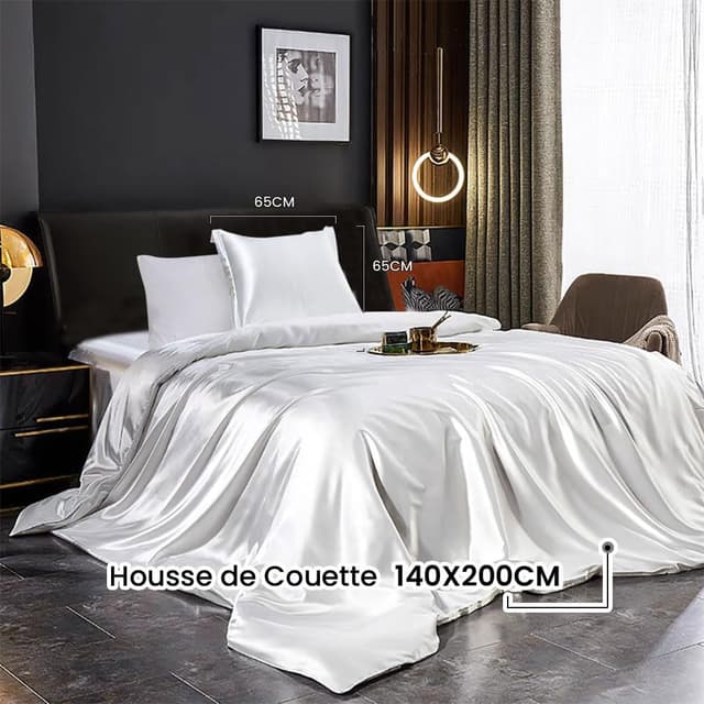 Detalle de Housse de couette satin 140x200 Michorinee