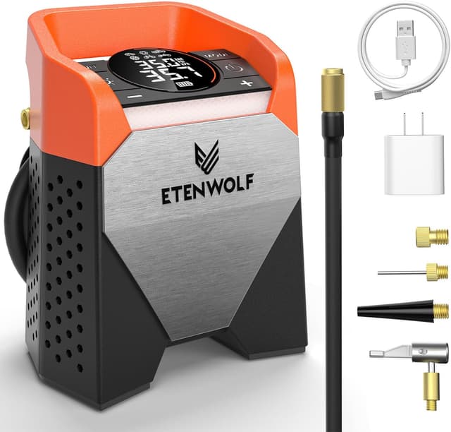 Detalle de ETENWOLF Zephyr S5 160 PSI Tire Inflator