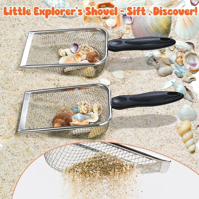 Thumbnail 4 de QINGLER Beach Shovel Sand Sifters 2-Pack