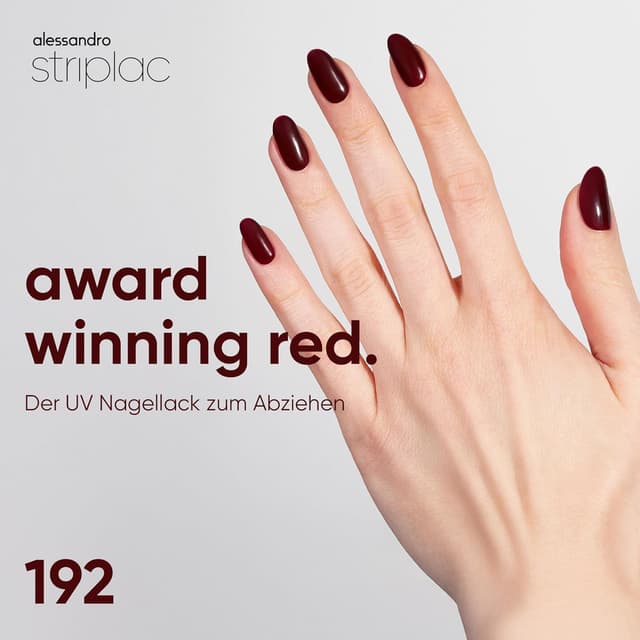 Detalle de alessandro Striplac UV Nagellack 15 Tage rot