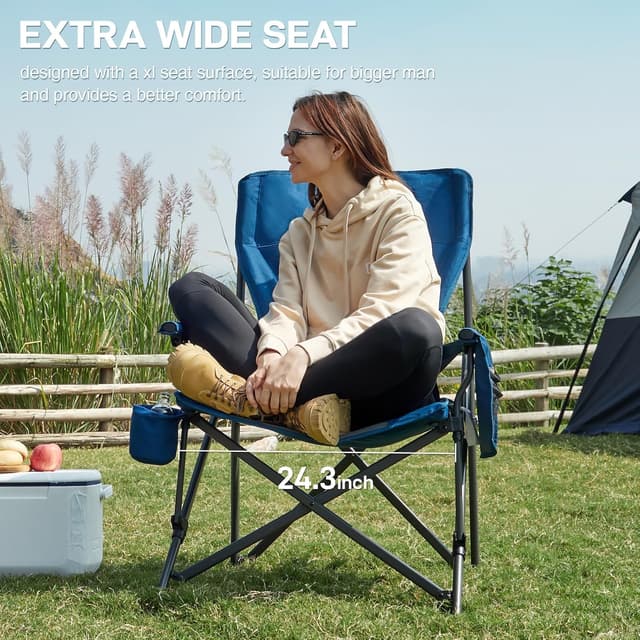 Detalle 1 de EVER ADVANCED Camping Chair XL up to 230KG