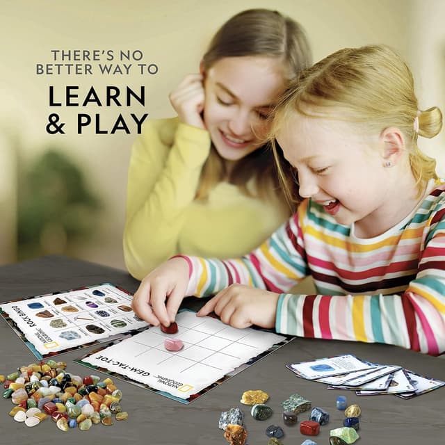 Detalle 2 de National Geographic Rock Bingo Game 150+ pieces 🎲