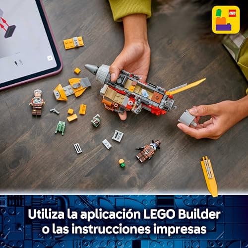 Detalle de LEGO Star Wars 75437 Speeder de Cobb Vanth con minifiguras de Cobb Vanth y Cad Bane