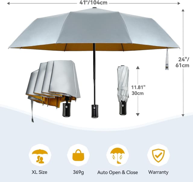 Detalle 1 de TechRise Parapluie compact 104 cm