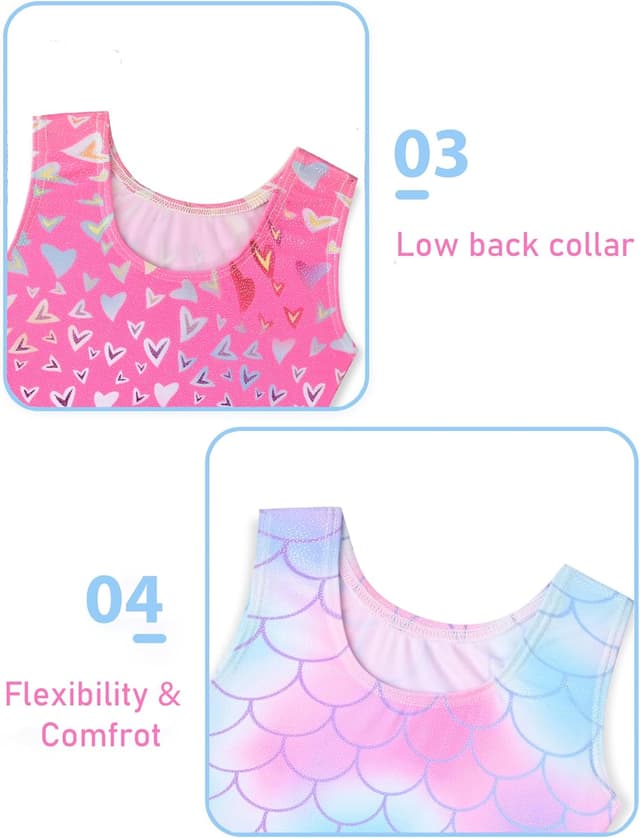 Detalle de Tstiti Gymnastics leotards 2 pack for girls