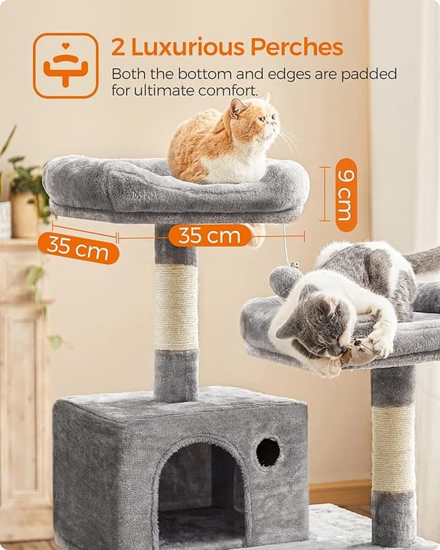 Thumbnail 6 de Feandrea Árbol para Gatos de 143 cm 🐱 Torre Multinivel con Postes