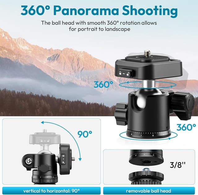 Detalle 2 de ULANZI TT53 Stativ 180 cm