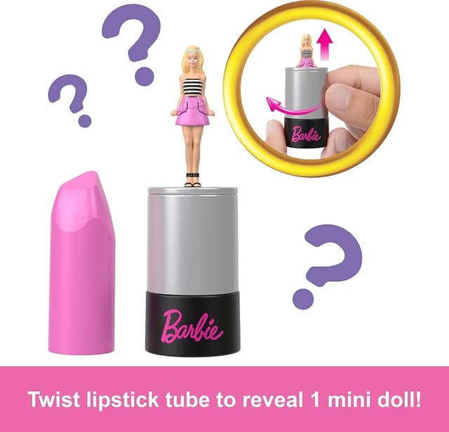 Thumbnail 4 de Barbie Mini Barbieland Set: Pintalabios y 5 Muñecas Sorpresa 💄