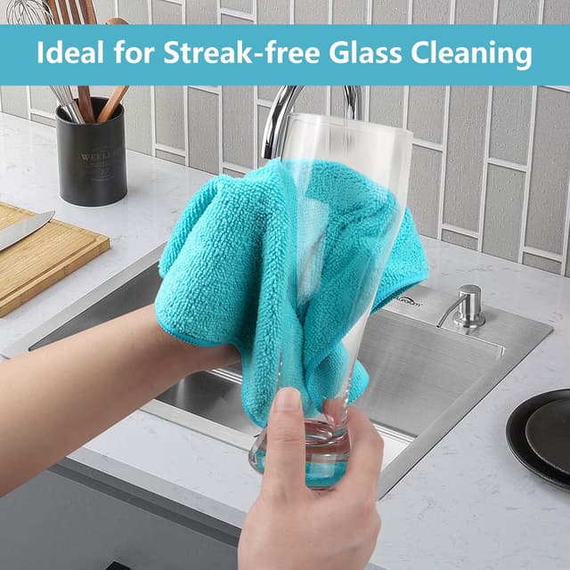 Thumbnail 5 de HOMEXCEL Microfibre Cloth 12 pack, 29 x 29 cm 🧽