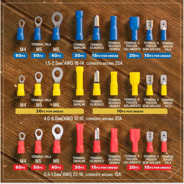 Thumbnail 2 de BAURIX Juego alicates crimpado 700 terminales