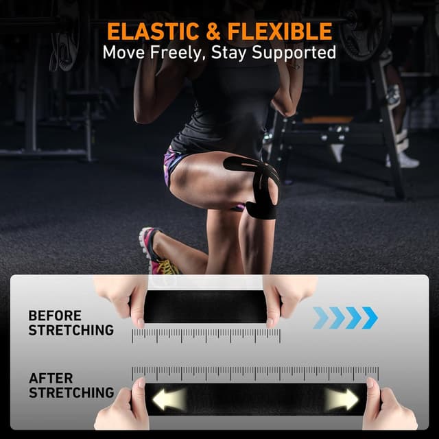 Thumbnail 6 de PreCut Knee Kinesiology Tape 12 PCS 🩹