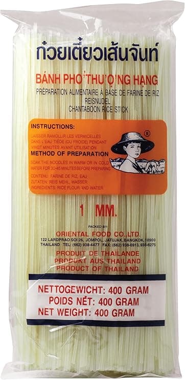 Detalle de Farmer Tallarín de Arroz 1 mm, 400 g 🍜