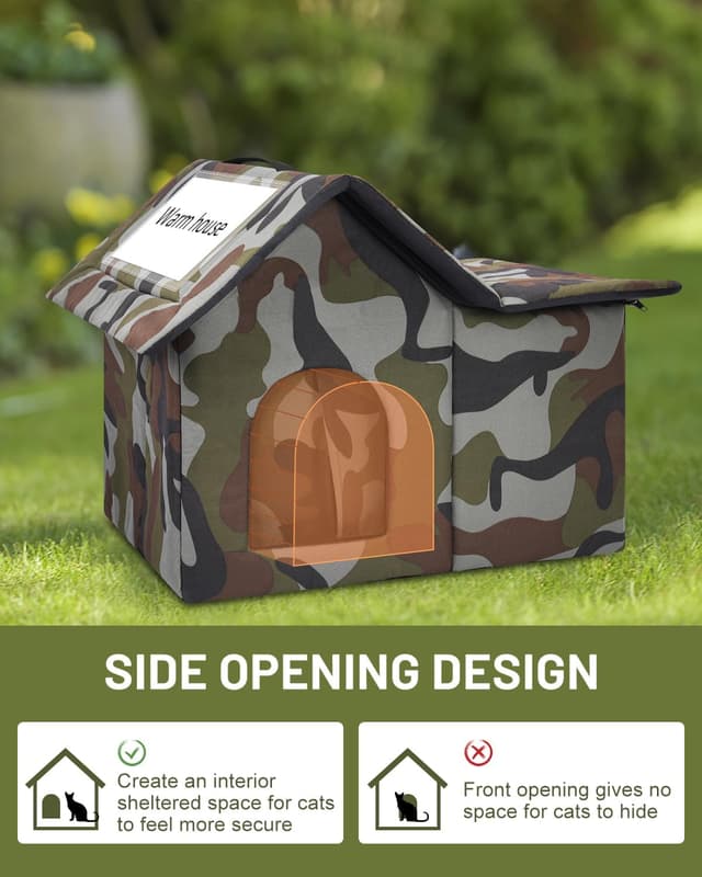 Thumbnail 4 de WHDPETS Katzenhaus Outdoor Katzenhöhle