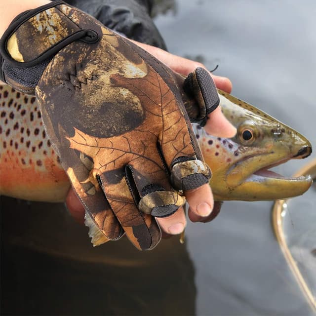 Detalle de BB Hapeayou fishing gloves with 3 fingerless design (1 pair)