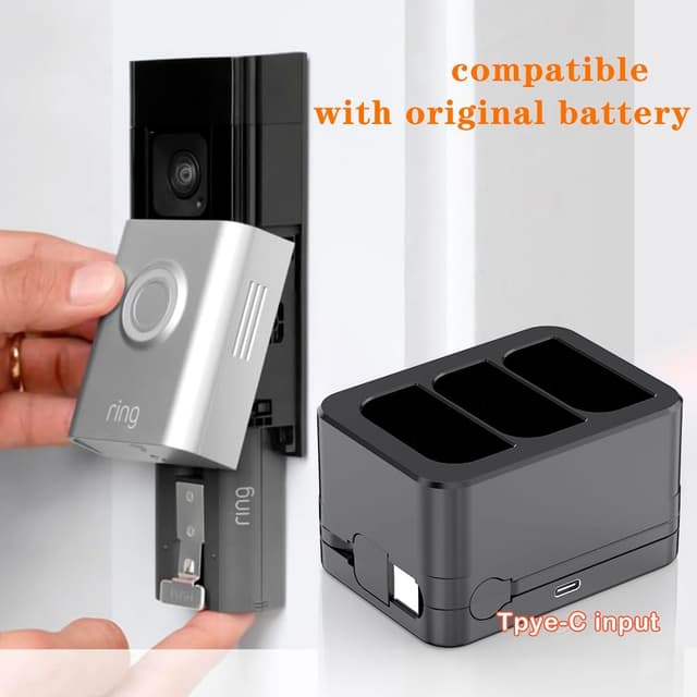 Detalle de Ring 3-Slot battery charger dock