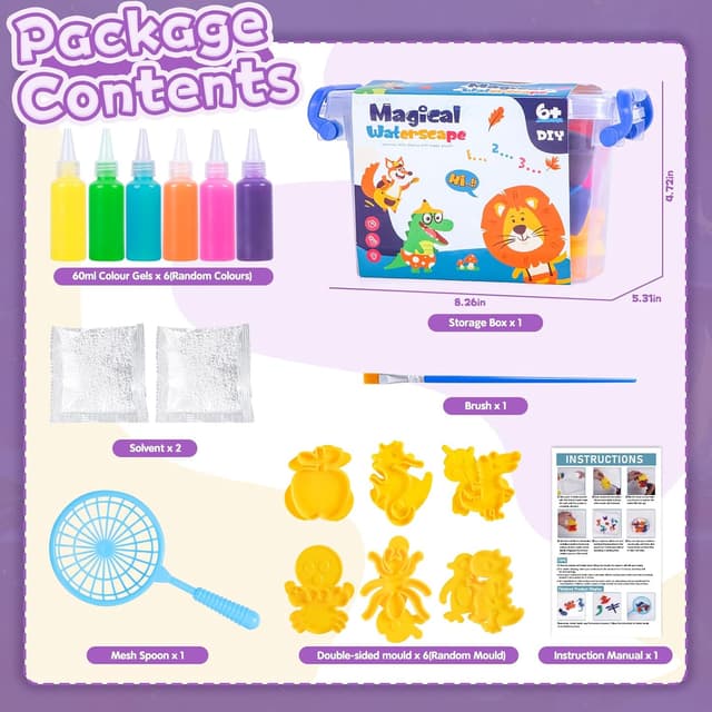 Thumbnail 5 de Magico acqua gel perla sensoriale kit 3D 12 pezzi