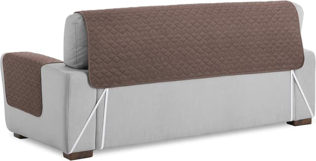 Detalle 2 de Textilhome - Funda Sofá Chaise Longue Geo Circus 🛋️ 240cm Marrón
