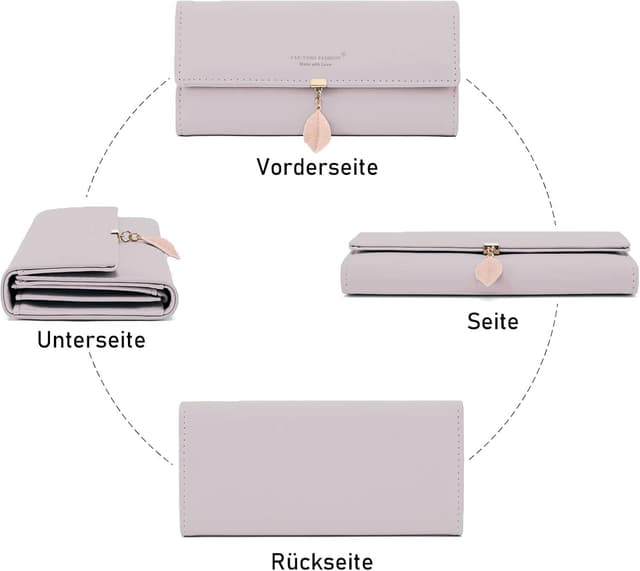 Thumbnail 4 de CALIYO Damen-Geldbörse mit vielen Fächern