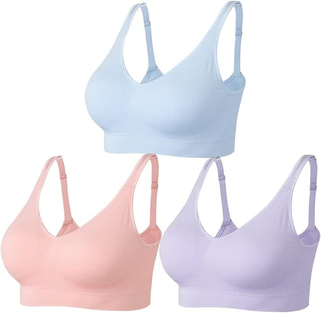 Thumbnail 6 de Amazingjoys non-wired seamless bras for women with removable pads (3-pack)
