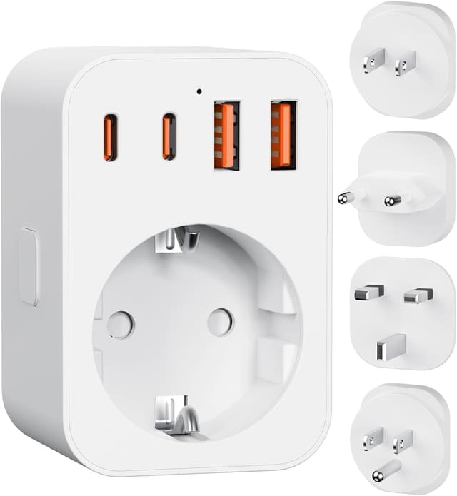 Thumbnail 6 de Dalimee Reiseadapter UK Typ G (7 in 1) für England/Irland/Schottland & Dubai – Adapter von EU auf UK