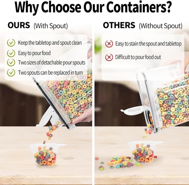 Detalle 2 de Skroam Müslibehälter 6 Stück mit 4 l