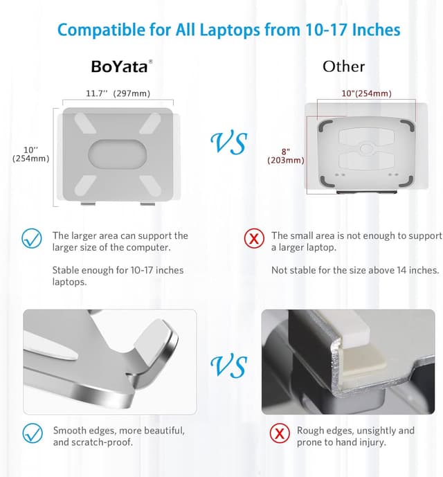 Thumbnail 4 de BoYata Laptop Stand ergonomic aluminium riser