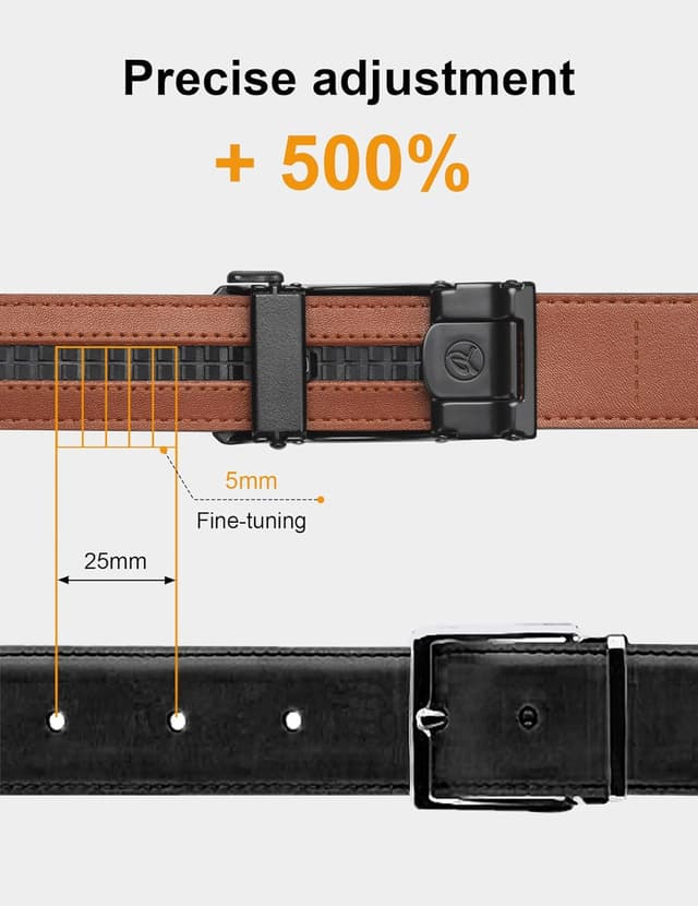 Thumbnail 3 de JUKMO Gürtel Herren 35 mm Ledergürtel