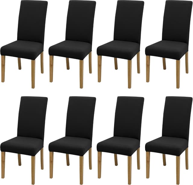 Thumbnail 6 de SUKAIKEQA housse de chaise haute élastique jacquard (lot 6), kaki