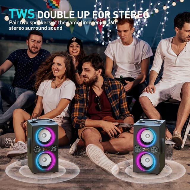 Detalle 2 de TPBEAT Bluetooth Speaker 80W Party Wireless Speaker