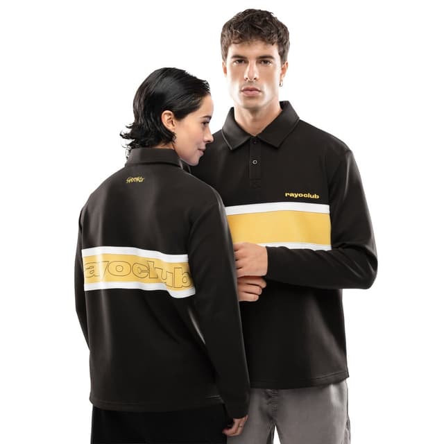 Detalle de Siroko Polo Rayo Club manga larga Dribble