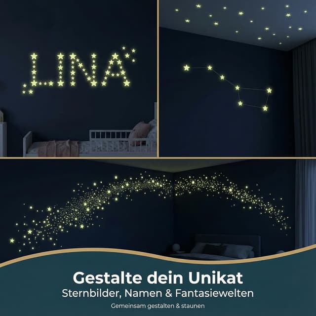 Thumbnail 6 de Homery Kinderzimmer Leuchtsterne 400 Stück