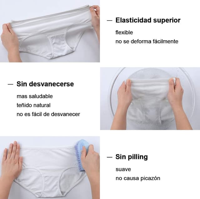 Thumbnail 5 de INNERSY Unterhosen Damen 6er Pack Hipster Baumwolle