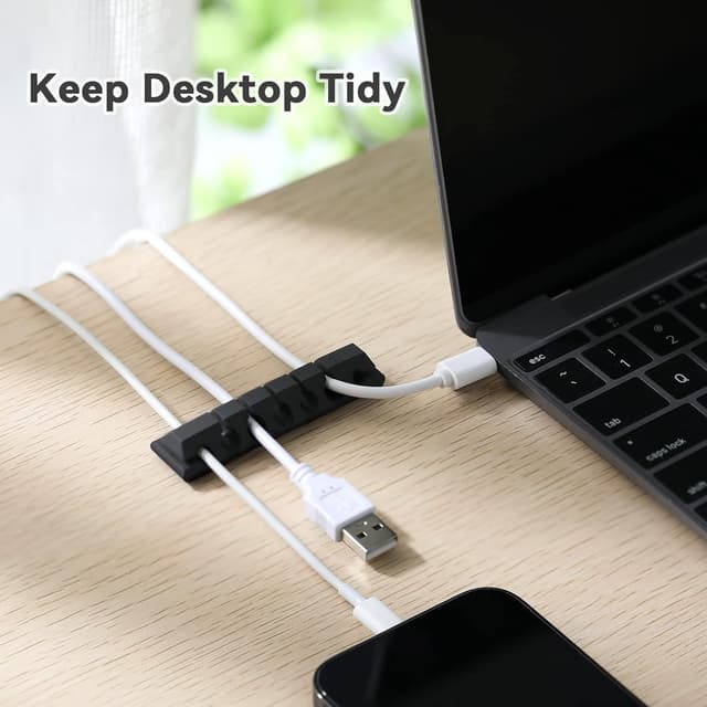 Detalle 2 de AGPTEK Clips organiseur de câble 5 pcs